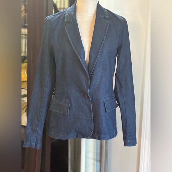 Sundance Denim Jacket Blazer. Women Sz-6 NWT | Blue | Classic | Timeless. - Picture 3 of 15